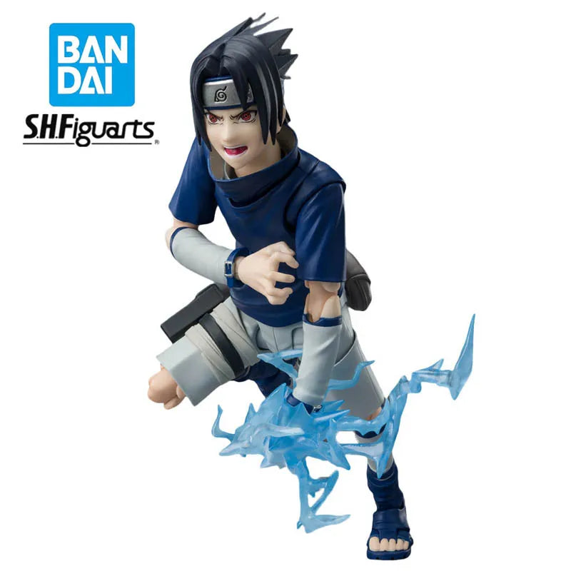 In Stock Original BANDAI SHFiguarts Naruto Ninja Prodigy of The Uchiha Cian Bloodline Uchiha Sasuke Figure Anime Genuine Model