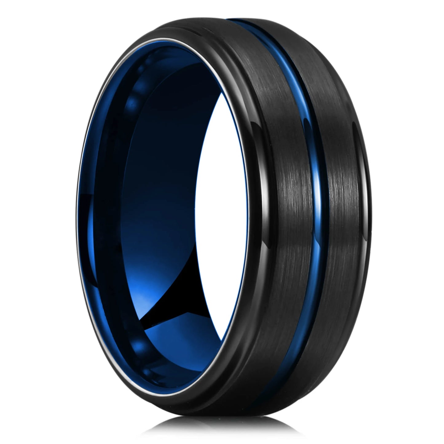 Fashion 8mm Silver Color Titanium Steel Rings For Men Women Matte Brushed Men Stainless Steel Rings Wedding Band Jewelry Gifts