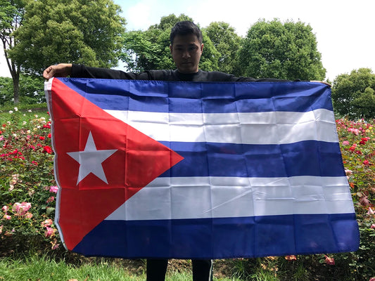 Cuba flag 90X150cm cu cub cuba flag hanging polyester banner for decoration