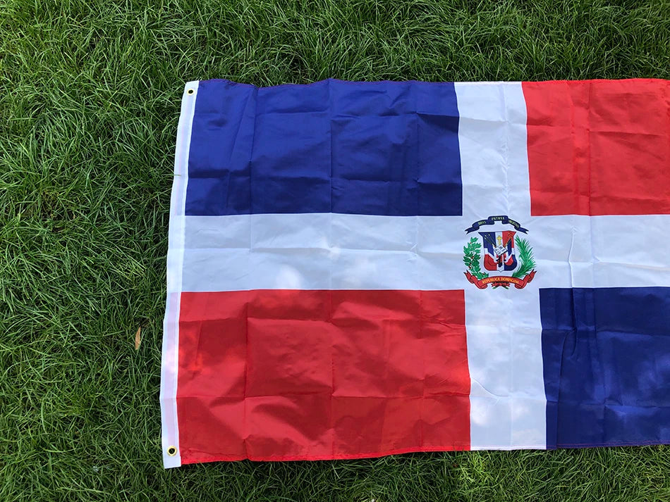 SKY FLAG Free Shipping 90X150CM Hanging Polyester Dominican Republic National Banner Outdoor Indoor Big Flag for Decoration