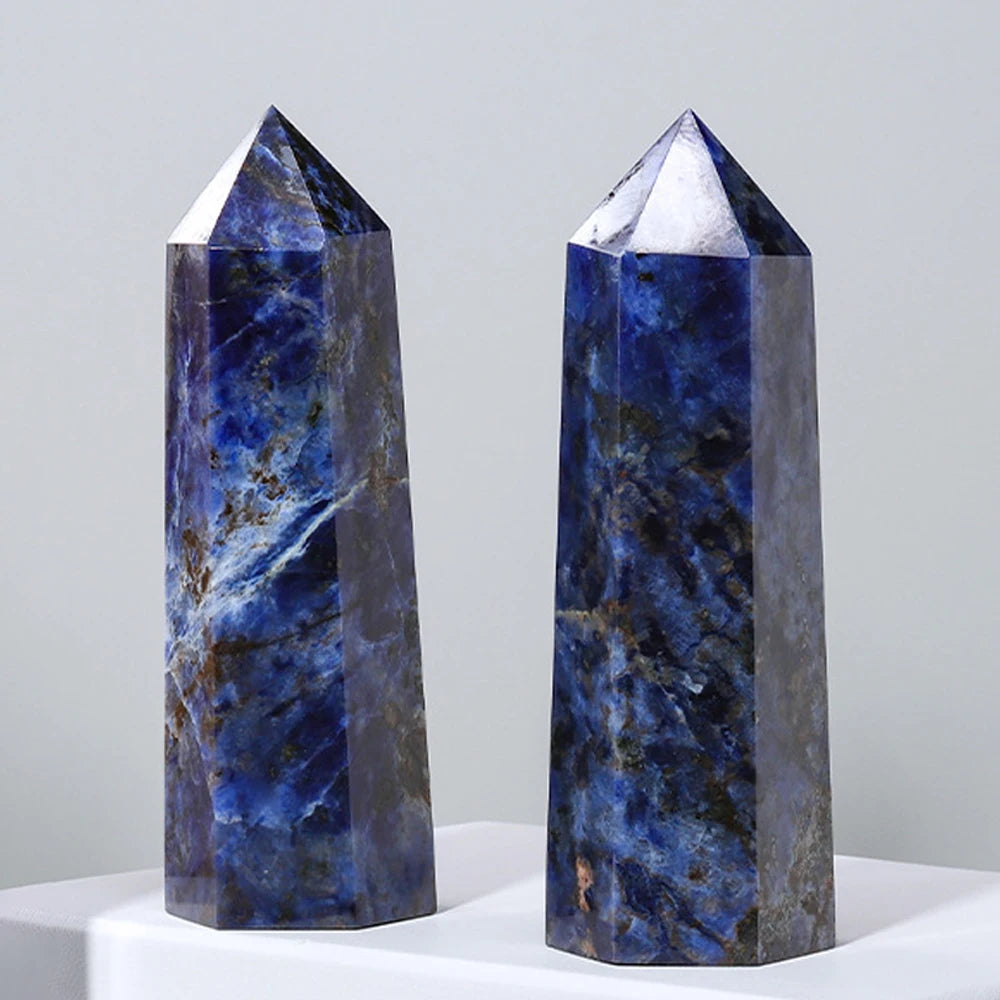 Natural Stone Single Point Wand Stone Mineral Crystal Stones Crafts Home Decoration Hexagonal Prism Christmas Gifts