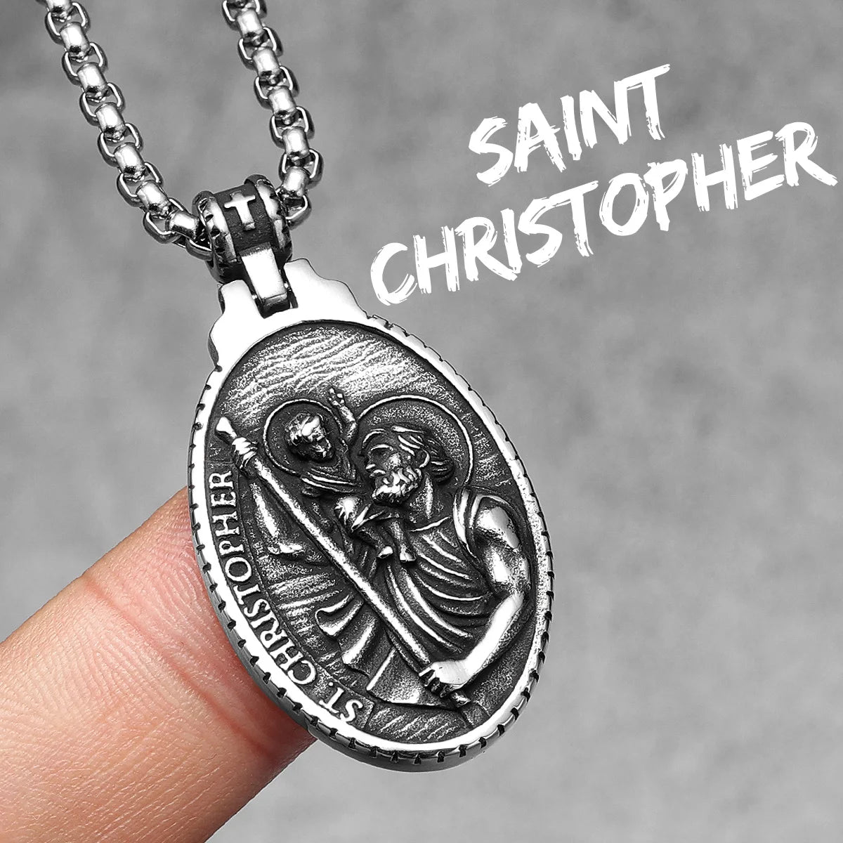 Angel Jesus Virgin Mary Stainless Steel Men Necklaces Pendant Chain Amulet Cool New In For Women Fashion Jewelry Gifts Wholesale