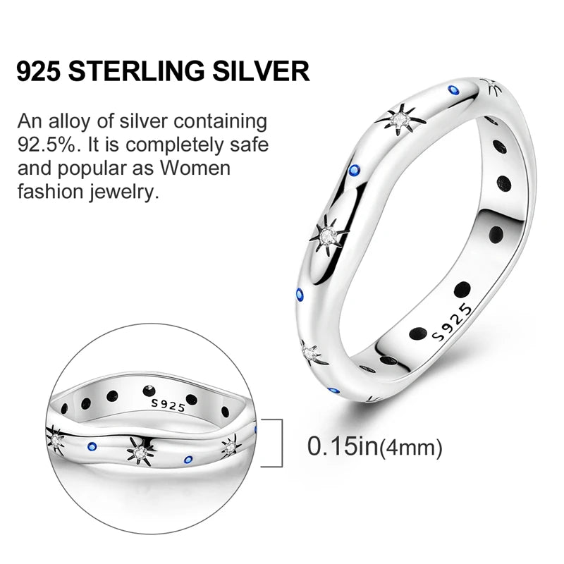 925 Sterling Silver Infinite Love Ring Original Luxury Design Zircon Finger Rings For Women High Quality Wedding Jewelry Gift