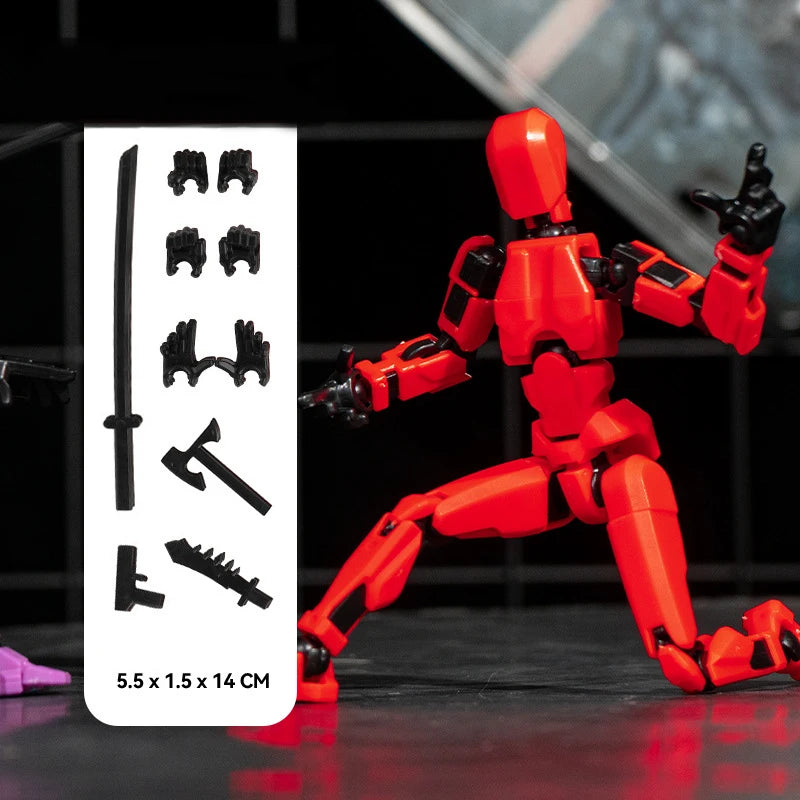 T13 Action Figure Titan 13 Action Figure Dummy Lucky 13 Action Figure 3D Printed Multi-Jointed Movable Nova 13 Action Figure Toy