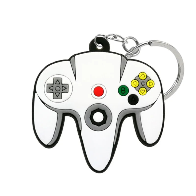 Game Machine Keychain & Keyring Cute Gamepad Boy Joystick Key Chain PS4 Game Console Keychains Bag Car Hanging Ring Accessories y004-39