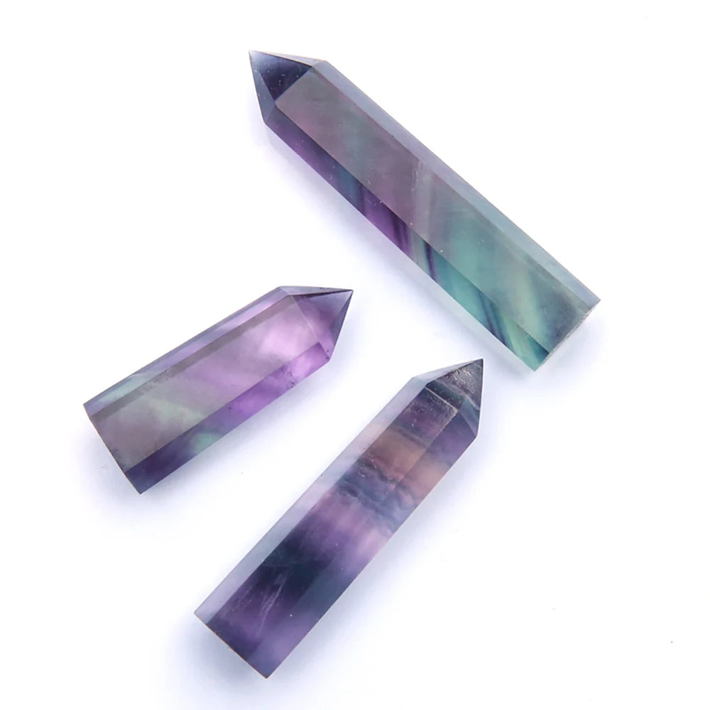 Natural Stone Single Point Wand Stone Mineral Crystal Stones Crafts Home Decoration Hexagonal Prism Christmas Gifts