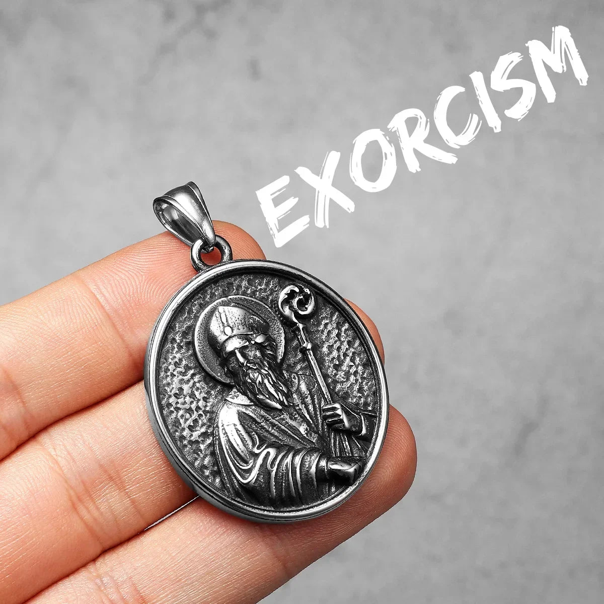 Virgin Mary Cross Powerful Amulets Stainless Steel Men Necklaces Pendant Chain Cool Thing for Girl Women Jewelry Gifts Wholesale