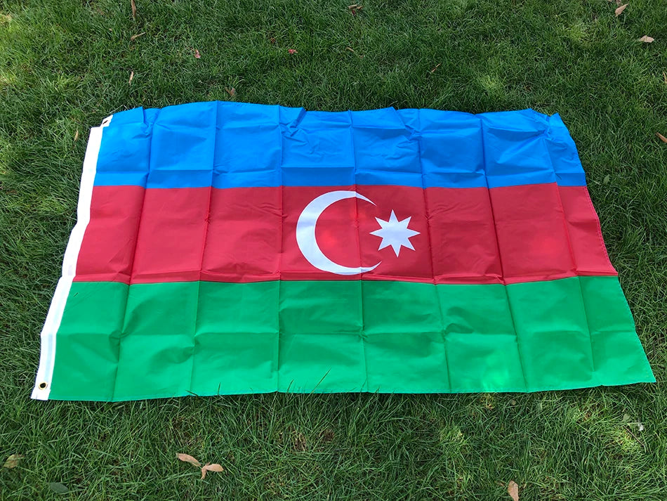 SKY FLAG Azerbaijan Flag Banner 90X150cm AZ AZE Azerbaijan flag for meet Parade party Hanging National Flag Home Decoration Flag