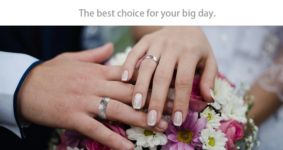 Fashion Hammered Multi-faceted Titanium Rings For Men Women Black Brushed Stainless Steel Couple Ring Wedding Engagement Jewelry