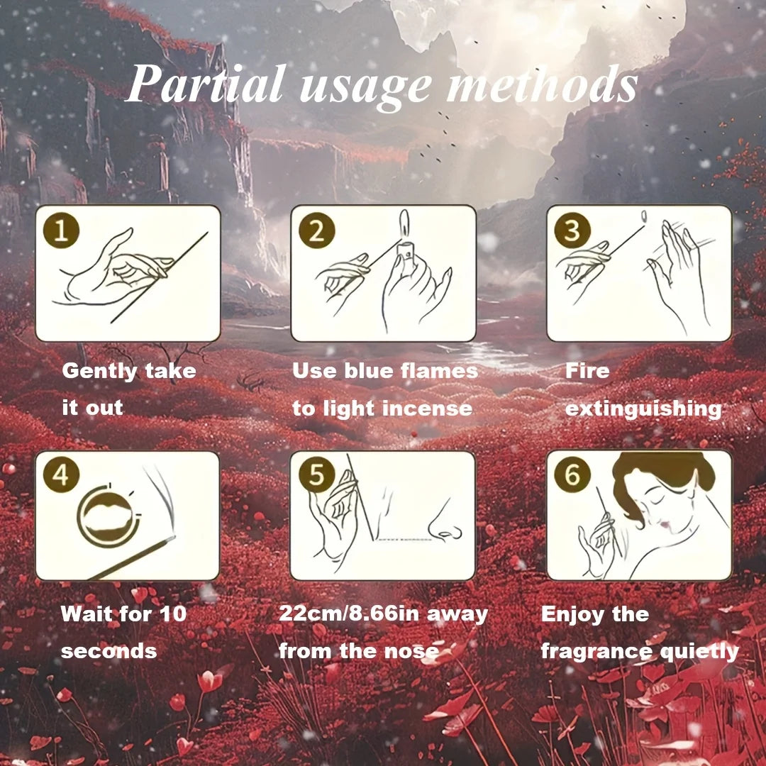 20/50Pcs Dragon Blood Aromatherapy Stick 8.66inch - Aromatherapy Wood for Home, Camping, Yoga and Meditation - Ideal Gift for St. Patrick's Day, Mountains, Father's Day, Mother's Day, Graduation Ceremony, Camping Essentials |