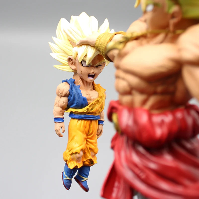 17cm Dragon Ball Broly Figures GK Super Saiyan Broli Vs Goku Action Figures PVC Anime Model Collection Toys Decoration Gifts