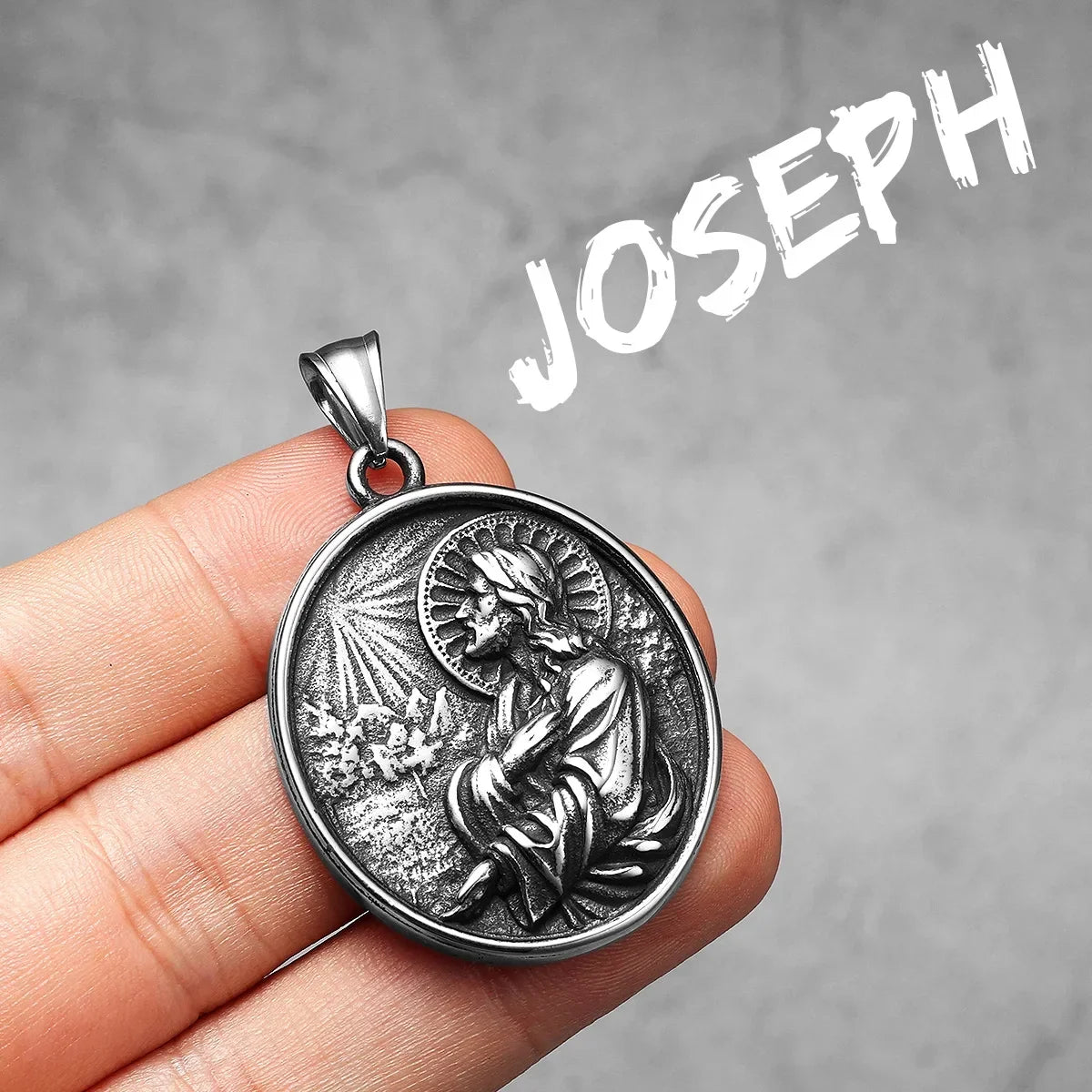 Virgin Mary Cross Powerful Amulets Stainless Steel Men Necklaces Pendant Chain Cool Thing for Girl Women Jewelry Gifts Wholesale