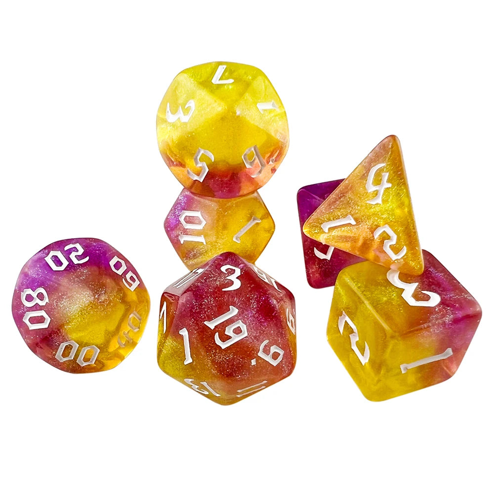 dnd dice 7pc/set Red