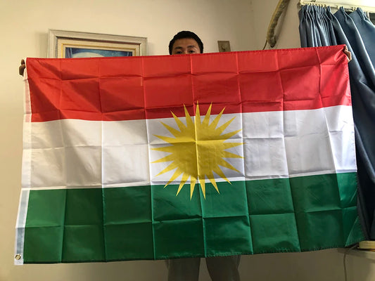 SKY FLAG Kurdish flag 60x90cm 90*150cm Kurdistan Flag Hanging Polyester Kurdish Flag and Bannes Home Decoration flag