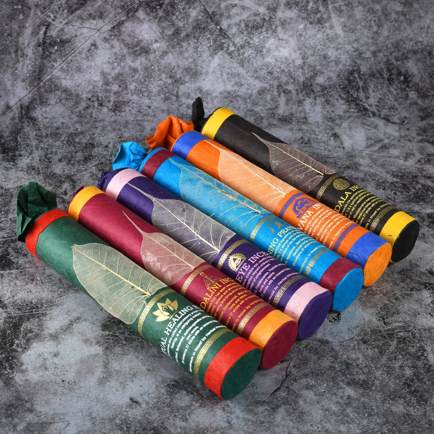 37 Root/ Barrel Nepal Bodhi Leaf Natural Tibetan Incense Handmade Thread Incense Home Office Aromatherapy Yoga Meditation