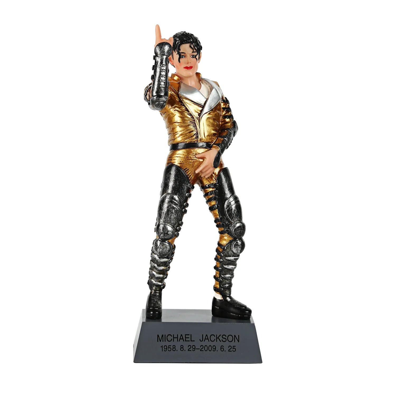 Soul Singer Dancer Michael Jackson Figurine Action Figure 20cm Simulation Portrait Tiptoe Dance Resin Ornament Model Toys Gifts