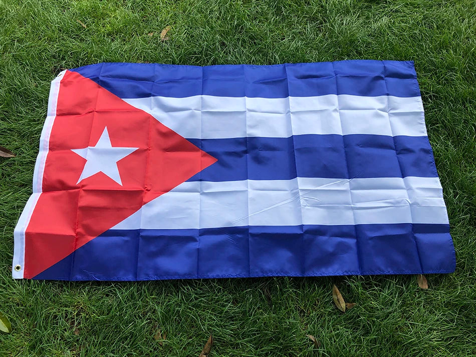 Cuba flag 90X150cm cu cub cuba flag hanging polyester banner for decoration