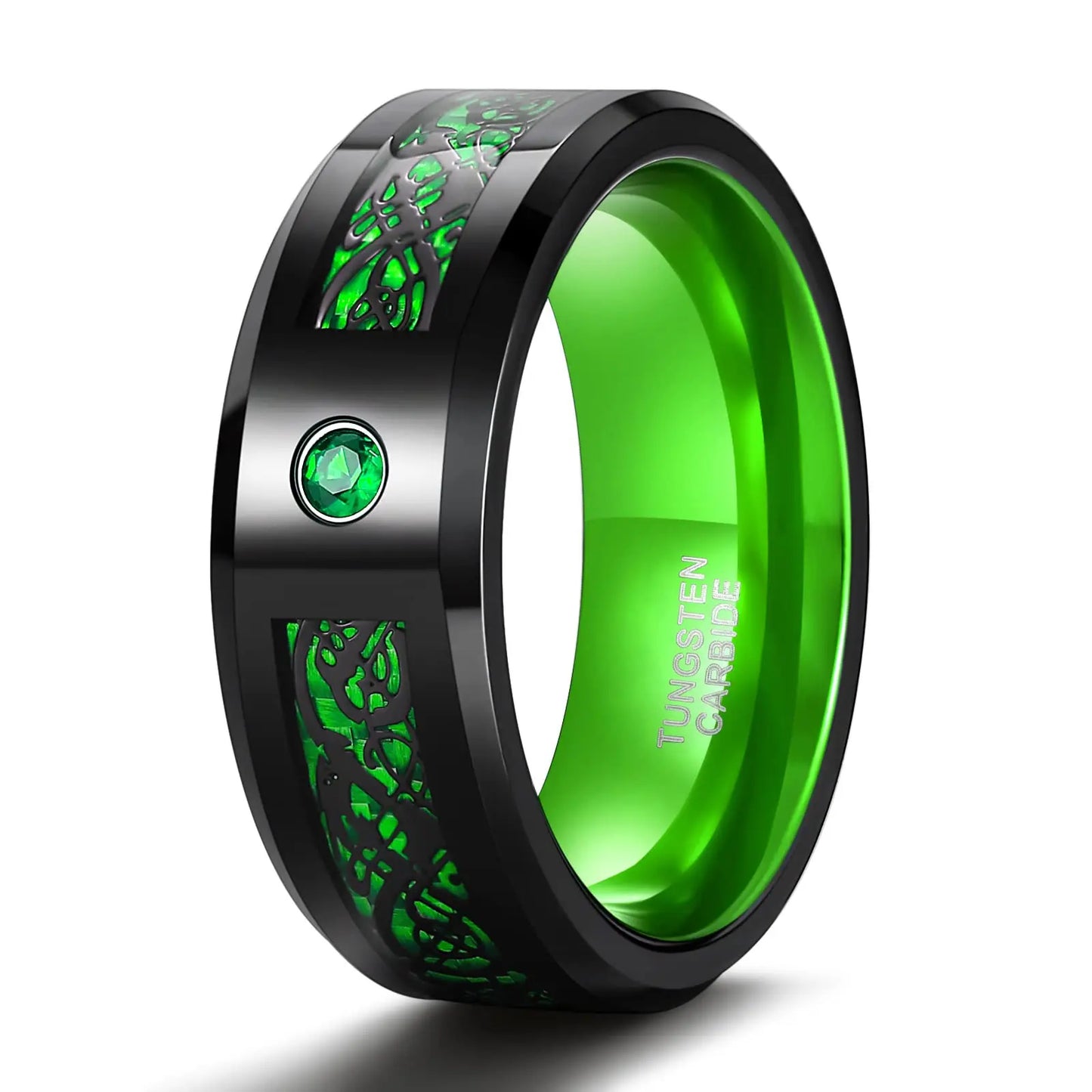 Modern 8mm Black Titanium steel Rings for Men Women Groove Multi-Faceted Stainless Steel Men Ring Wedding Band Jewelry Wholesale