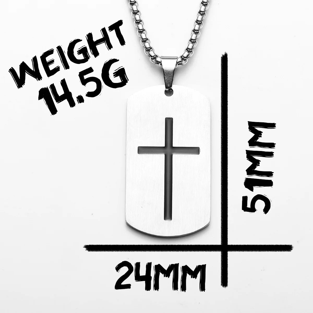 Cross Amulet Bible Tag Stainless Steel Men Necklaces Pendant Chain Punk For Women Fashion Jewelry Gifts Wholesale Dropshiping