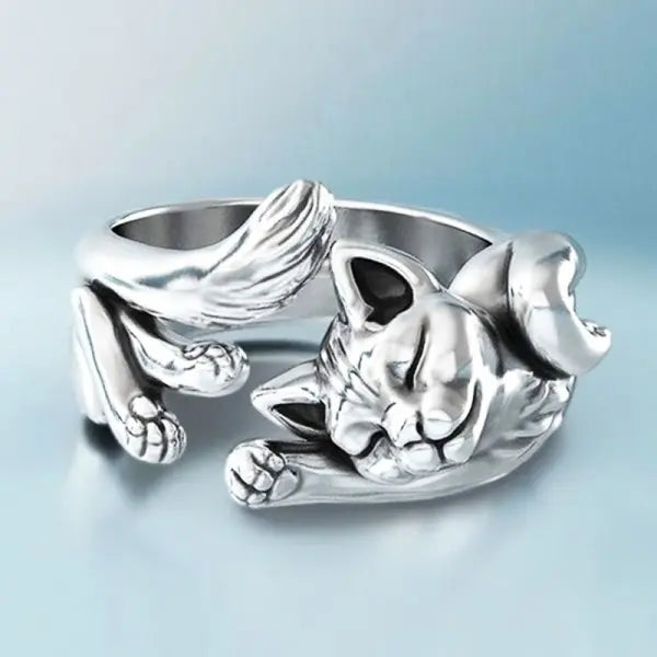 Vintage Silver Plated Irregular Rings for Men Fashion Domineering Cracked Hammered Opening Ring Adjustable Jewelry Male Gift
