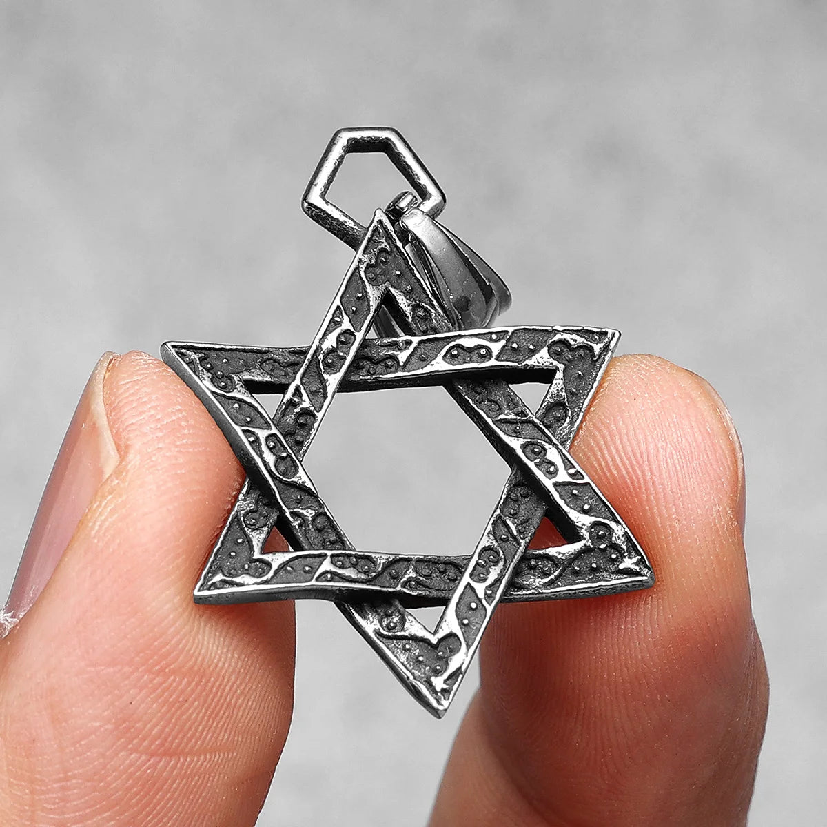 Star Of David Seal of Solomon Stainless Steel Men Necklaces Pendant Chain Punk For Women Fashion Jewelry Gifts Wholesale