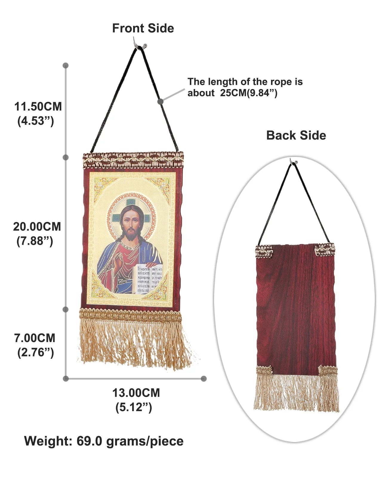 Jesus Christ The Teacher Tassel Hanging Home Wall Decoration Christian Holy Family Virgin Mary Icon Church Ornament Accessories