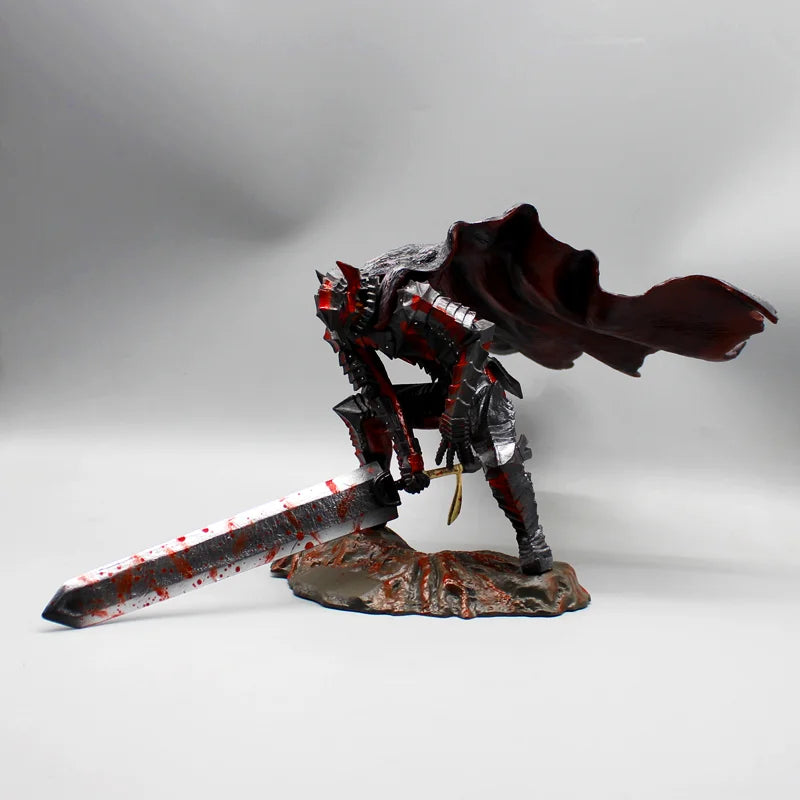 19cm Gk Sword Wind Legendary Berserker Guts L Battle Damage Stained Blood Action Figure Statue Model Display Birthday Gift Toy