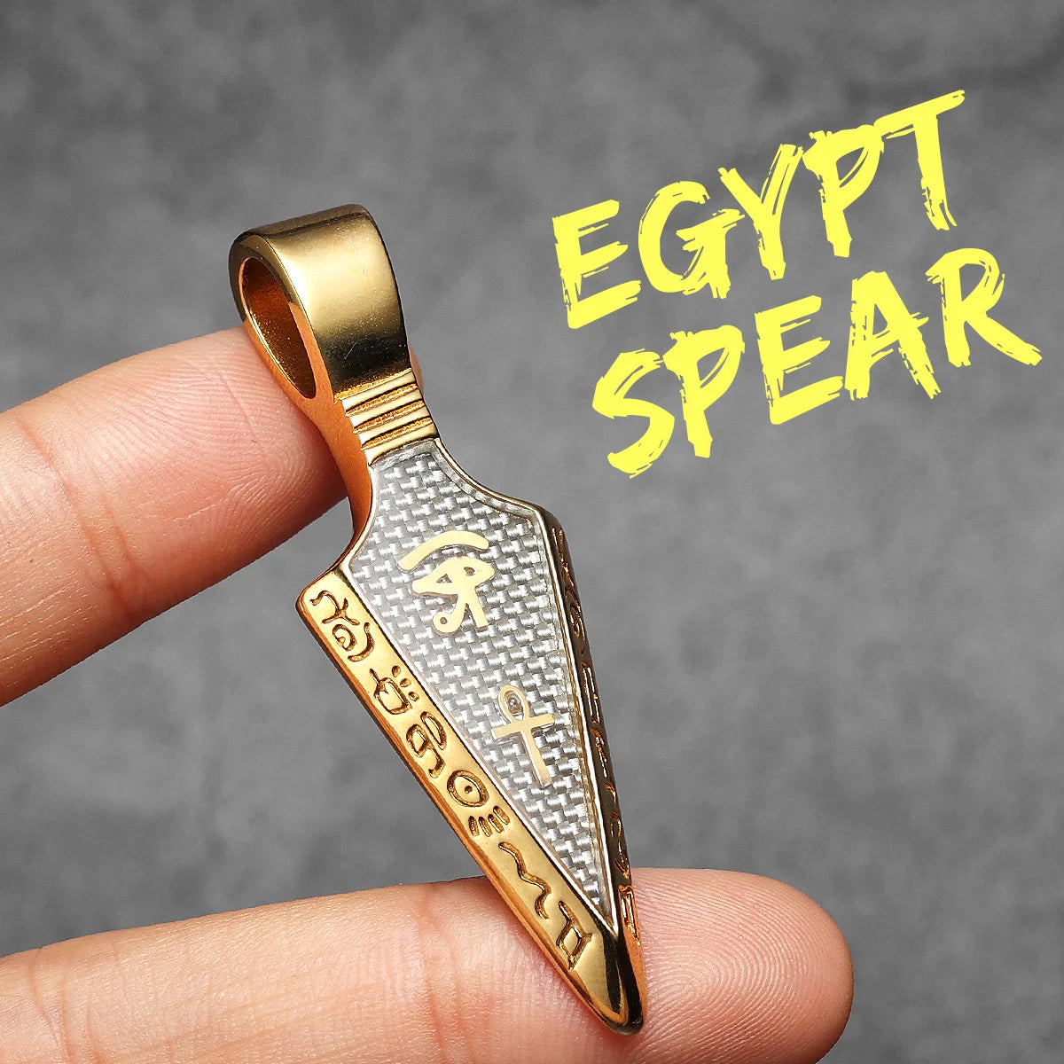 The Eye oOf Horu Spear Stainless Steel Men Necklaces Pendant Chain For Women Fashion New in Jewelry Gifts Wholesale Dropshiping