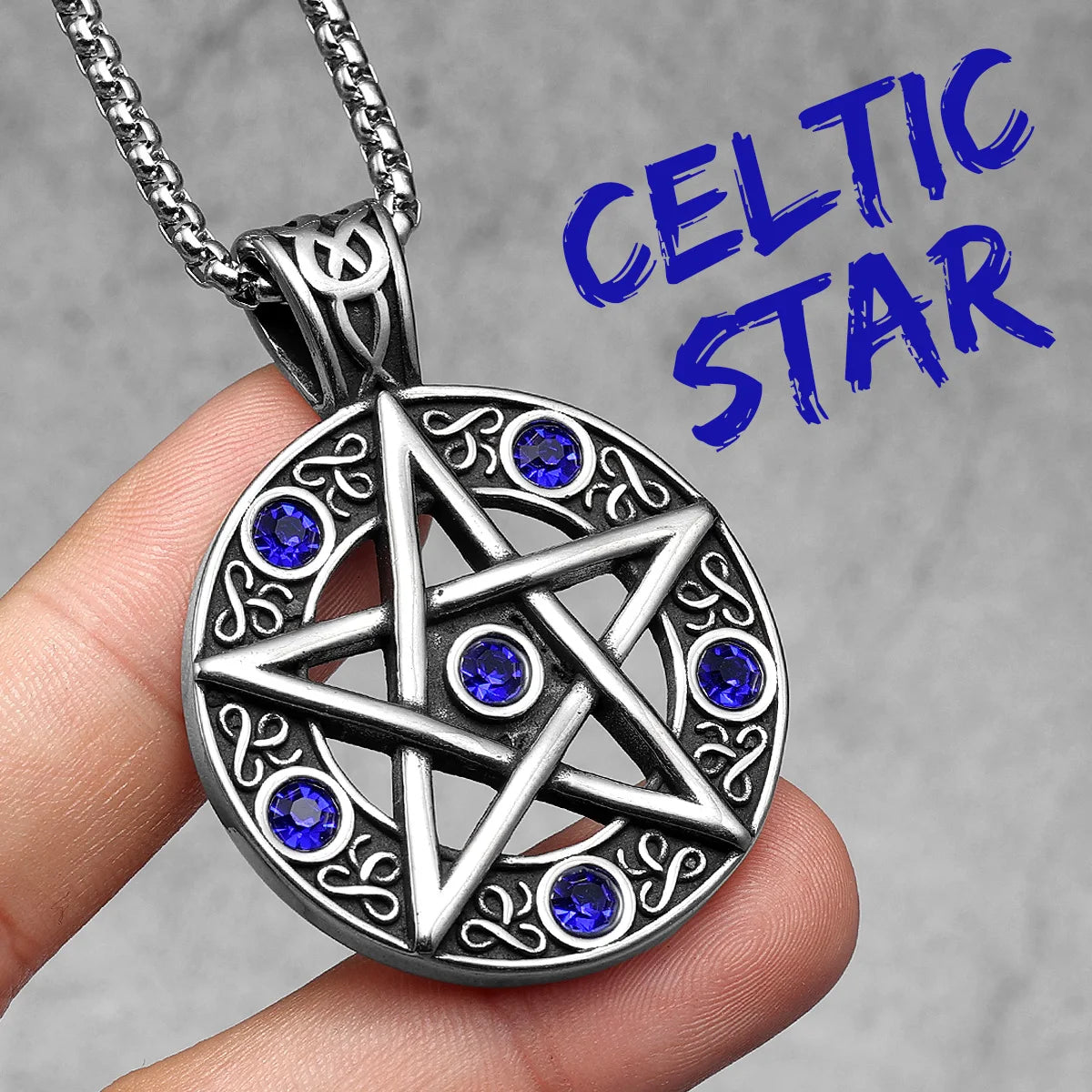 Judaism Seal of Solomon Stainless Steel Men Necklaces Pendant Chain Punk For Women Fashion Jewelry Gifts Wholesale Dropshiping