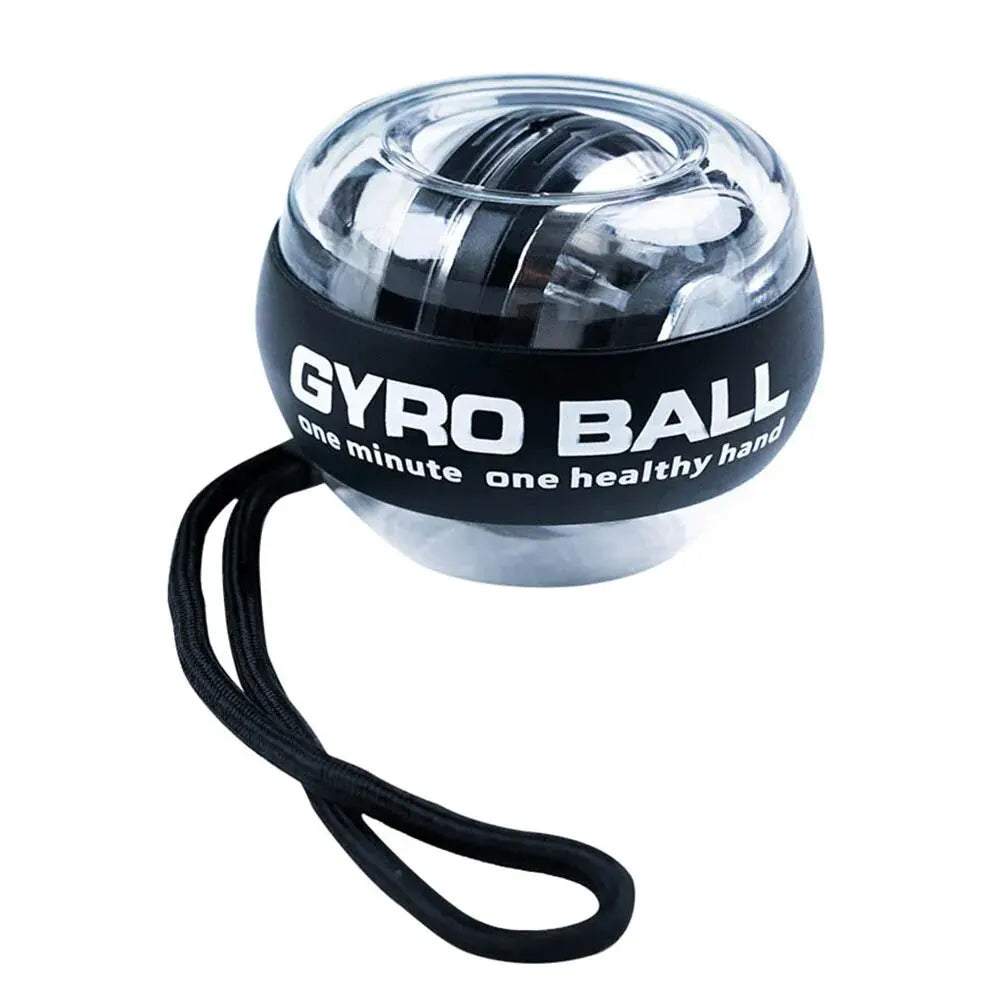 Self-starting Gyro Ball Gyroscopic Power Wrist Ball Forearm Exerciser Arm Hand Muscle Force Trainer Gyroball Home Gym Platinum without LED