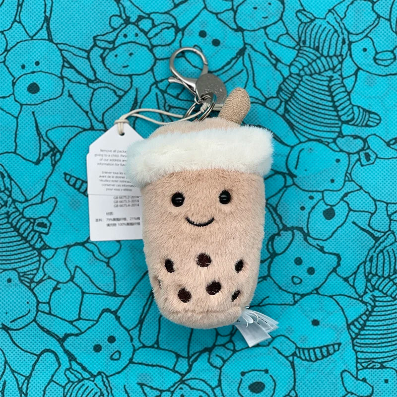 Golf Ball Plush Keychain, Jellyfish Keychain, Macaron Plush Toy, Cherry, Black Storm Cloud Plush JC Bag Charm