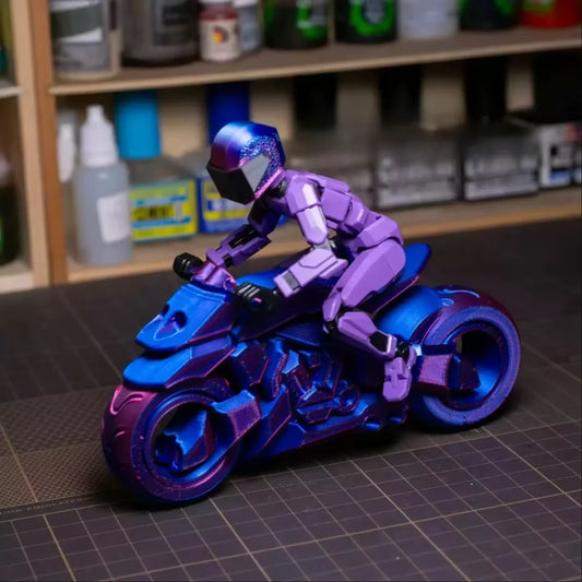 3D Printed Death/Swordsman Dummy 13 Action Figures Multi-Jointed Movable Lucky 13 Action Figure Nova 13 Action Figure for Gift