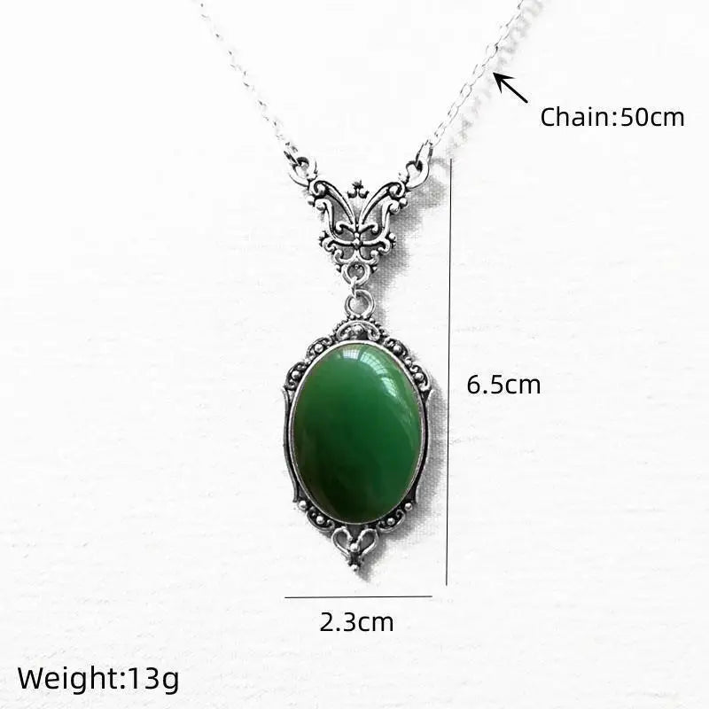 Gothic Vampire Blood Drop Pendant Necklace Vintage Purple Red Bat Eyes Charms Chains Witch Jewelry Accessory Gifts For Women