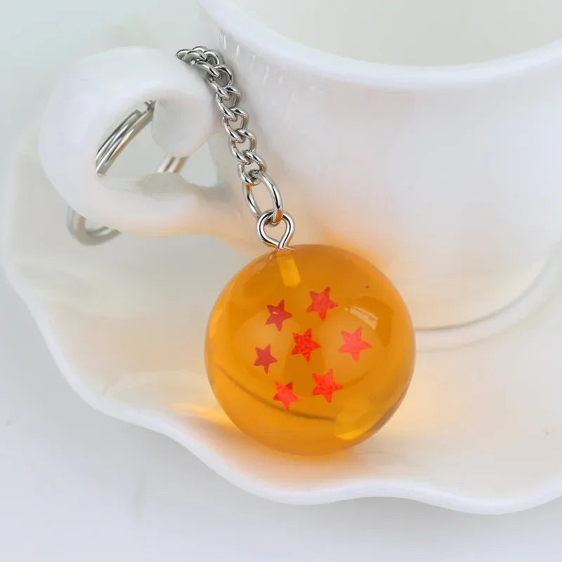 Anime Dragon Ball Series Keychain Charms Accessories 1 2 3 4 5 6 7 Star Dragon Balls Cosplay Keyring Pendant Holder Toys Gifts