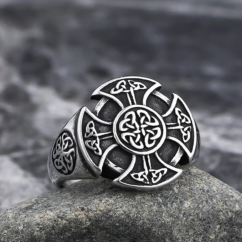 2023 New Viking Gothic Stainless Steel Odin Runes Ring Men Wedding Anels Womens Band Jewelry Gift Anel Viking D Only ring