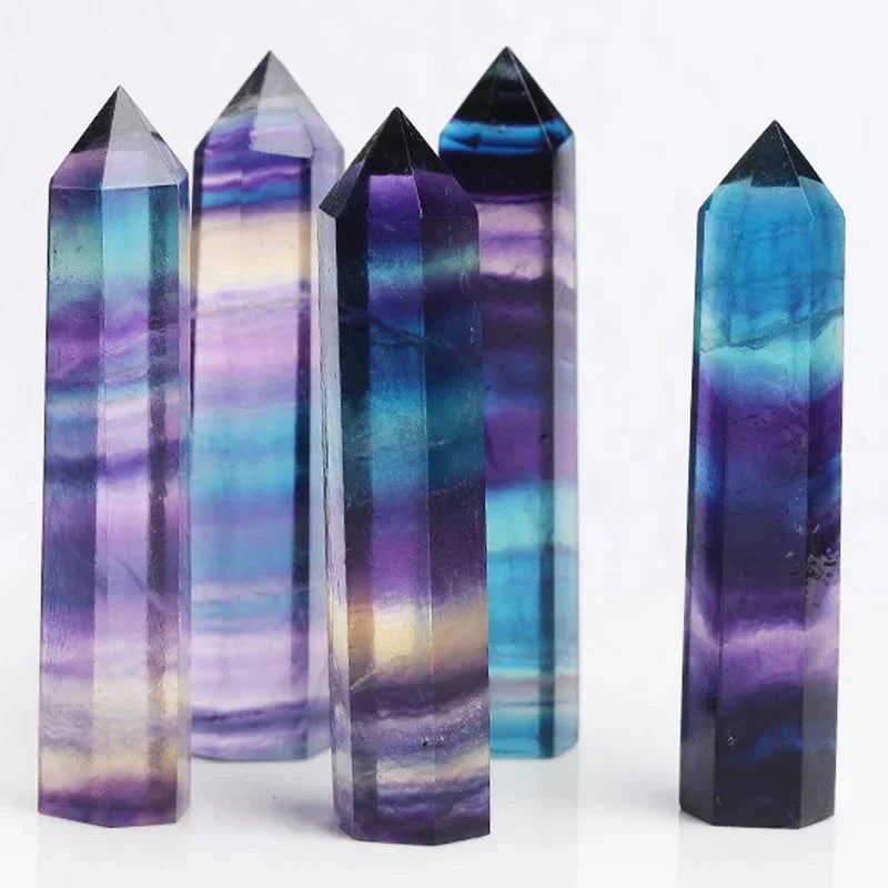 Natural Stone Single Point Wand Stone Mineral Crystal Stones Crafts Home Decoration Hexagonal Prism Christmas Gifts