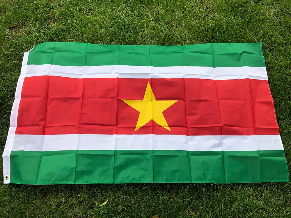SKY FLAG Suriname Flag 90x150cm  Activity Decorative National Banner High Quality Double Sided Printed Polyester Suriname flag