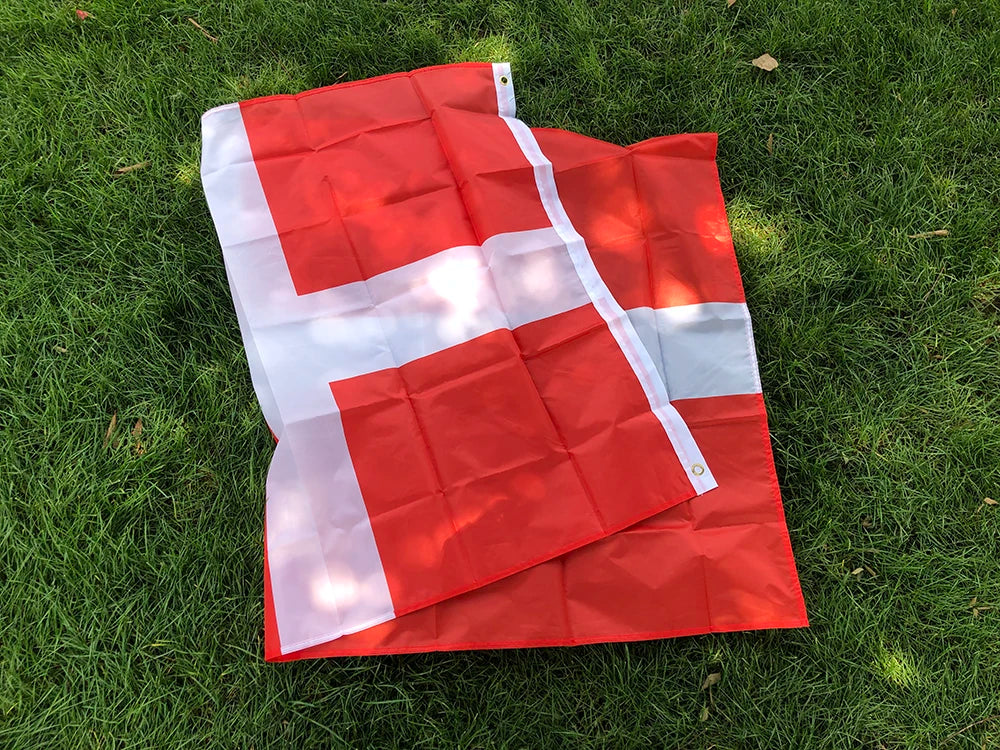 SKY FLAG  Denmark Flag90*150cm High Quality Polyester hanging banner 5*3 FT  DNK DK Danmark Denmark flag