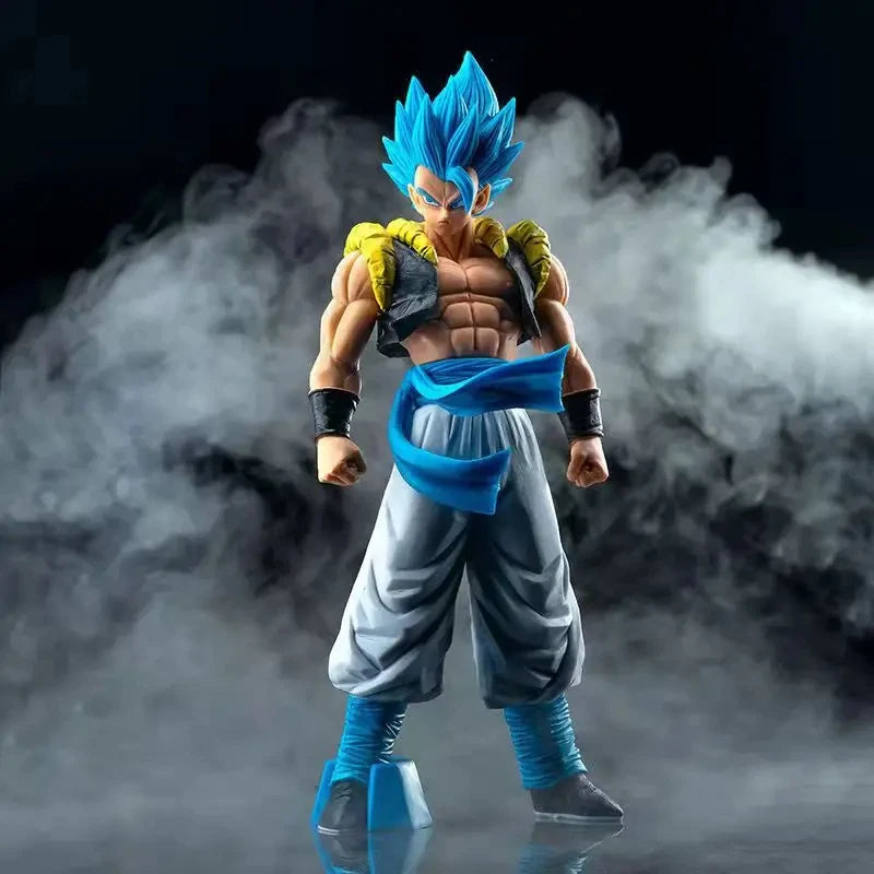 Dragon Ball Z Super Saiyan Blue Gogeta 31CM PVC Anime Action Figure Model Toys Desktop Decoraction Children Birthday Gift