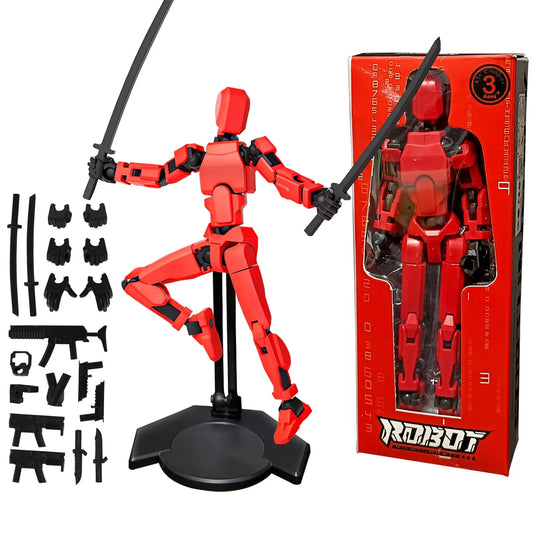 Already Assembled T13 Action Figure with Holder,Titan 13 Action Figure,Lucky 13 Joints Movable Action Figures,Dummy Nova Robot