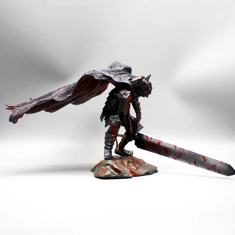 19cm Gk Sword Wind Legendary Berserker Guts L Battle Damage Stained Blood Action Figure Statue Model Display Birthday Gift Toy