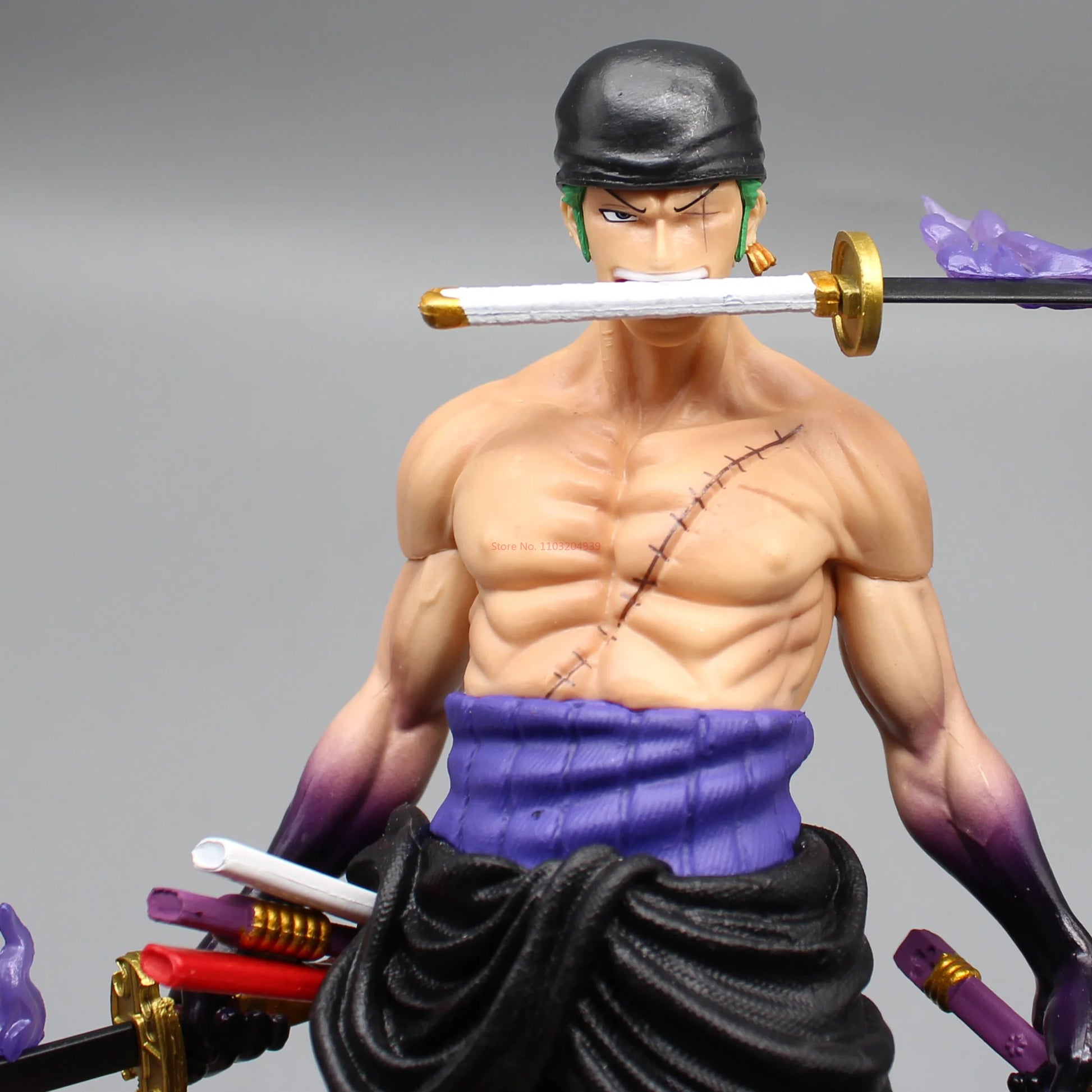 28cm Anime One Piece Zoro Figure Wano Onigashima Swords Style Action Figurine PVC Statue Model Collectible Decoration Toy Gift