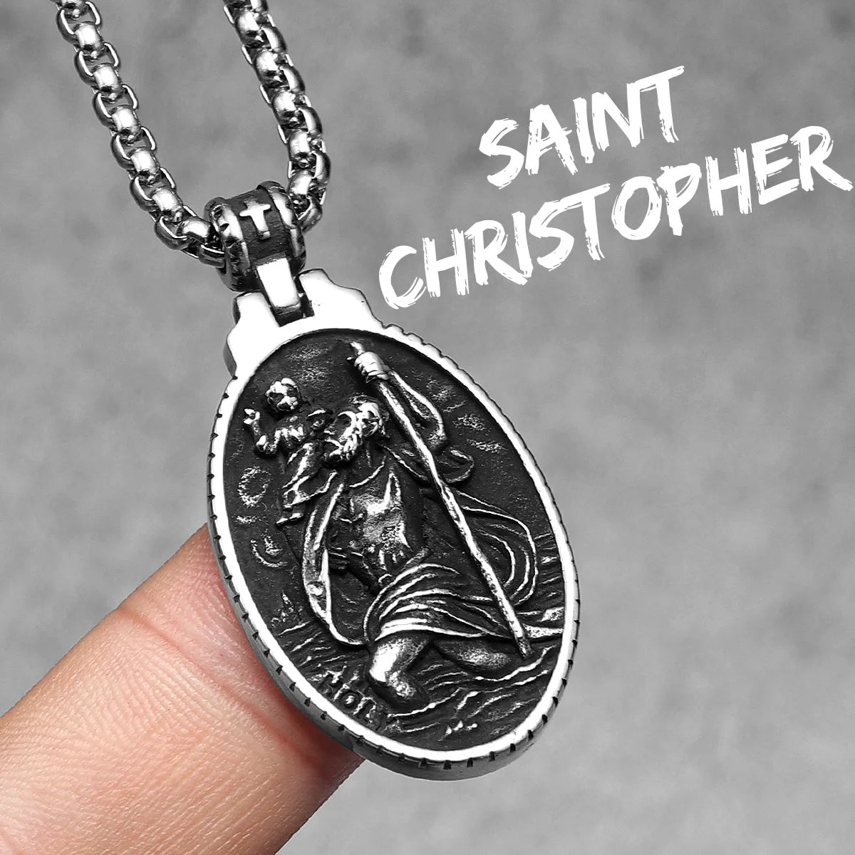 Angel Jesus Virgin Mary Stainless Steel Men Necklaces Pendant Chain Amulet Cool New In For Women Fashion Jewelry Gifts Wholesale