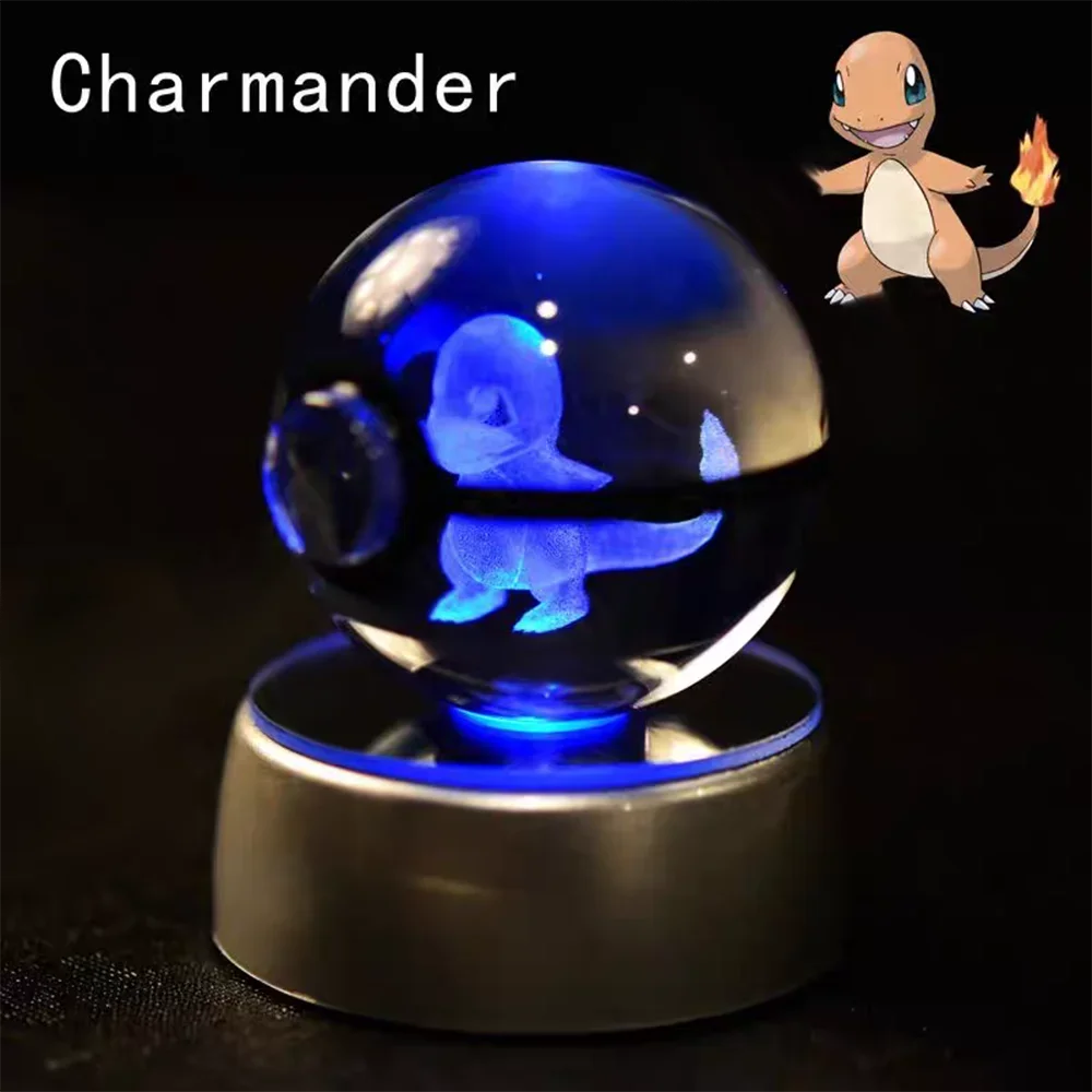 3D Pokemon Crystal Ball LED Night Light