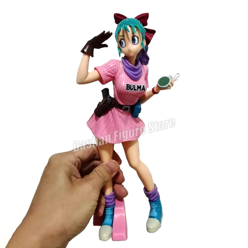 24cm Dragon Ball Figures Glitter & Glamours Bulma Action Figure Decoration PVC Collection Doll Anime Bulma Model Toys for Gifts