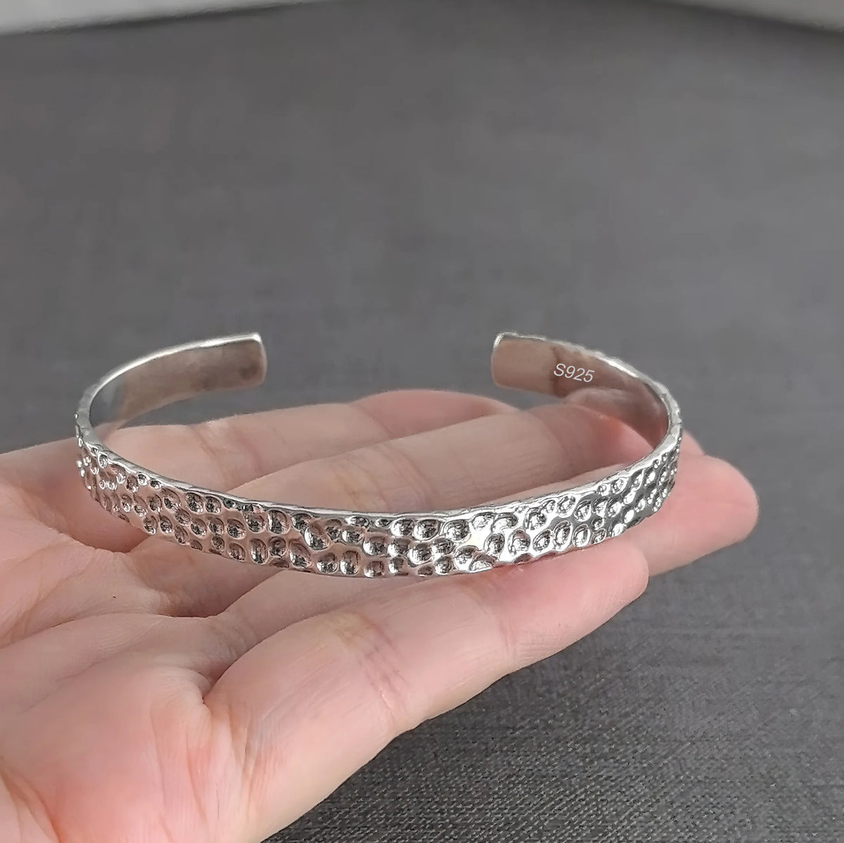 VENTFILLE 925 Sterling Silver Geometry Irregular Bracelet For Women Minimalist Niche Aesthetic Versatile