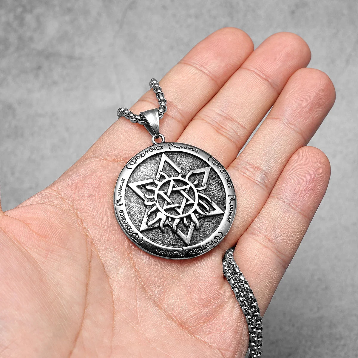 Star of David Stainless Steel Men Necklaces Pendant Chain Punk Stylish For Women Fashion Jewelry Gifts Wholesale Dropshiping