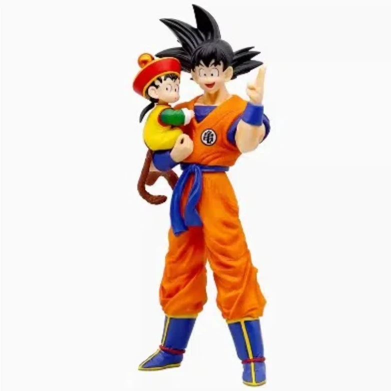 Anime Dragon Ball Son Goku with Gohan Figure Son Goku Figurine 30cm Pvc Action Figures Collection Model Toys for Children Gifts