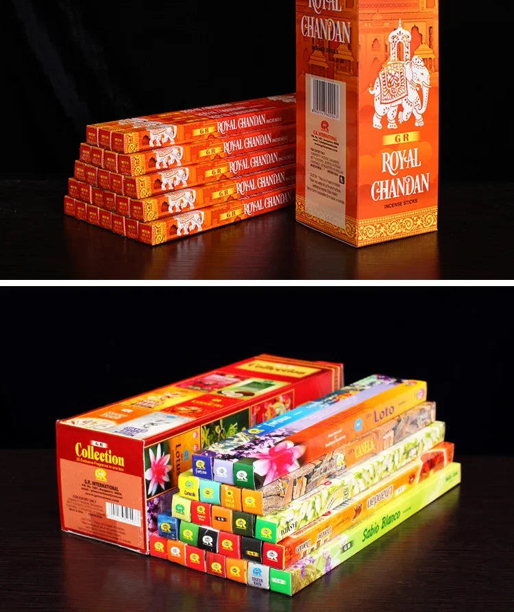 GR 8-40 Sticks India Lavender Incense Sandal Meditation Jasmine Home Fragrance Bedroom Toilet Agarwood Tibetan Line Aromatherapy