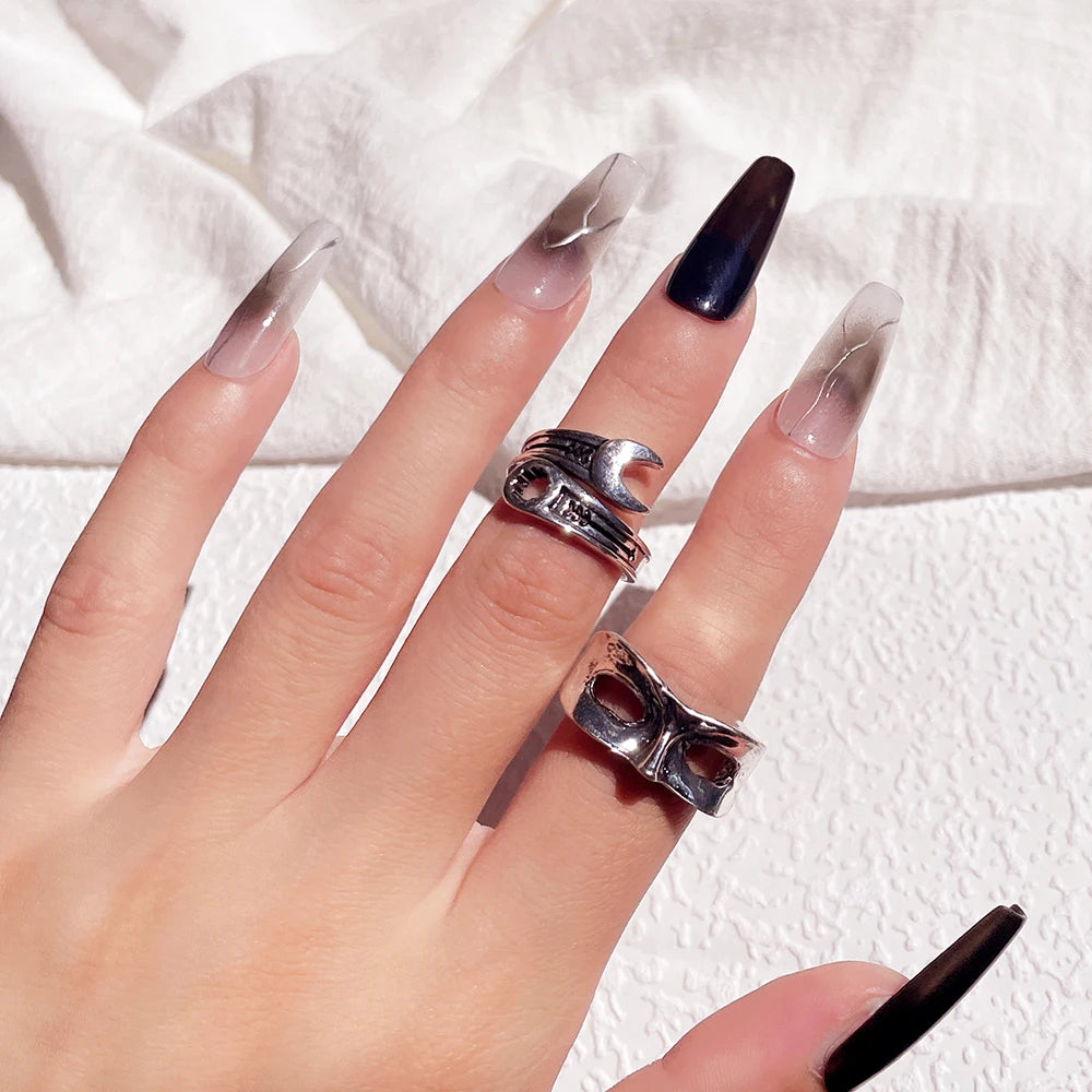 New Design Skull Crow Skull Ring Woodpecker Bird Men's Ring Punk Stylish Jewelry